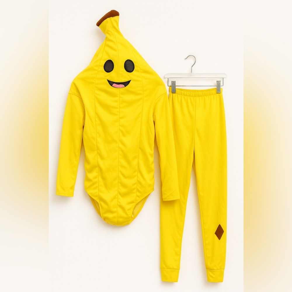 Kids FortNite Peely Yellow Banana Costume